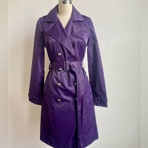 Mossimo - Purple Trench Coat Jacket - Size M